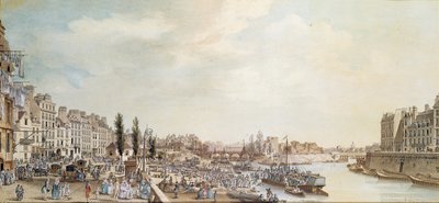 ポートサンポール、パリ、1782年のビュー 作： Louis Nicolas de Lespinasse